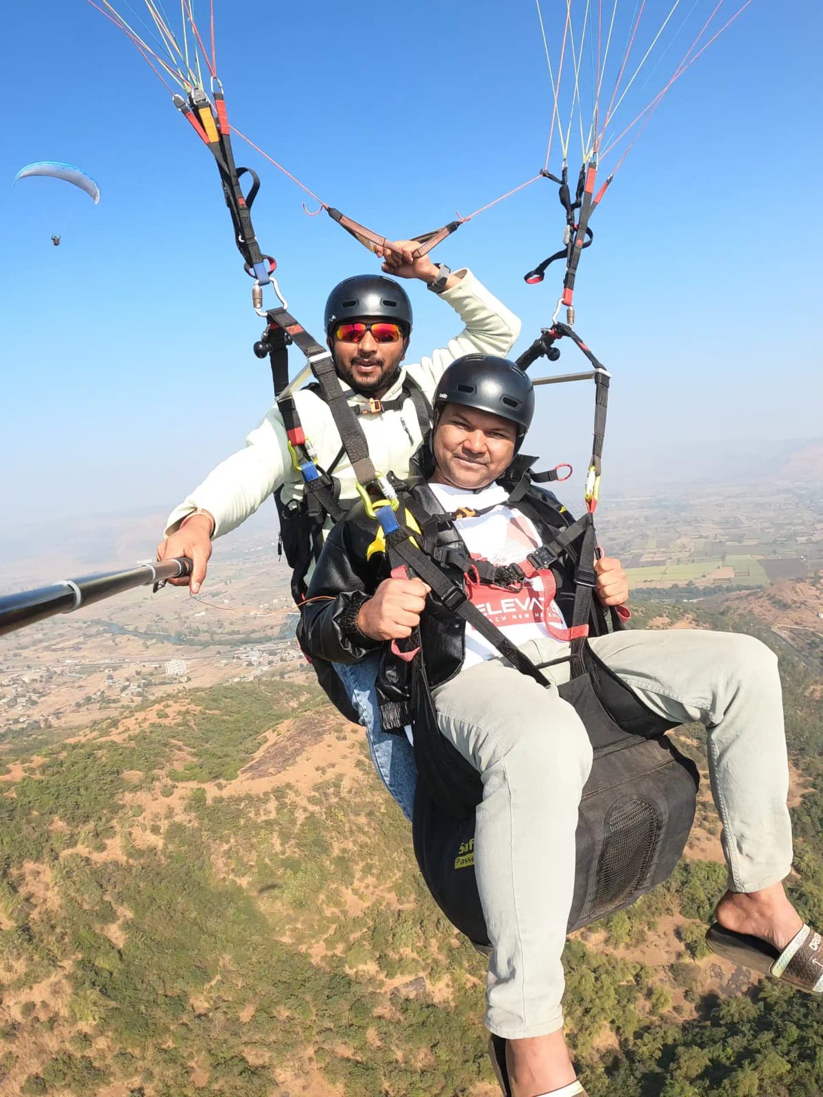 Kamshet paragliding camping site near the lake