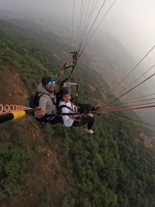 Panoramic view of the Western Ghats paragliding experience