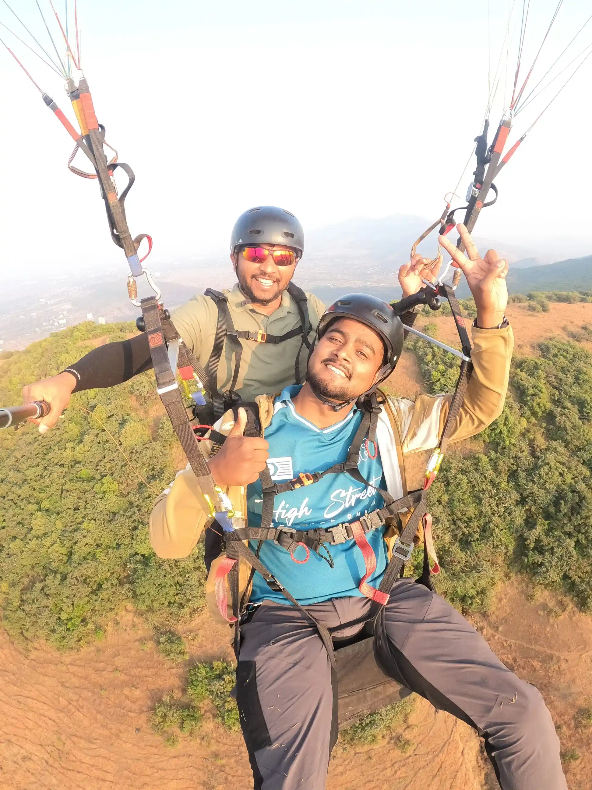 Paragliding in Kamshet over the valley