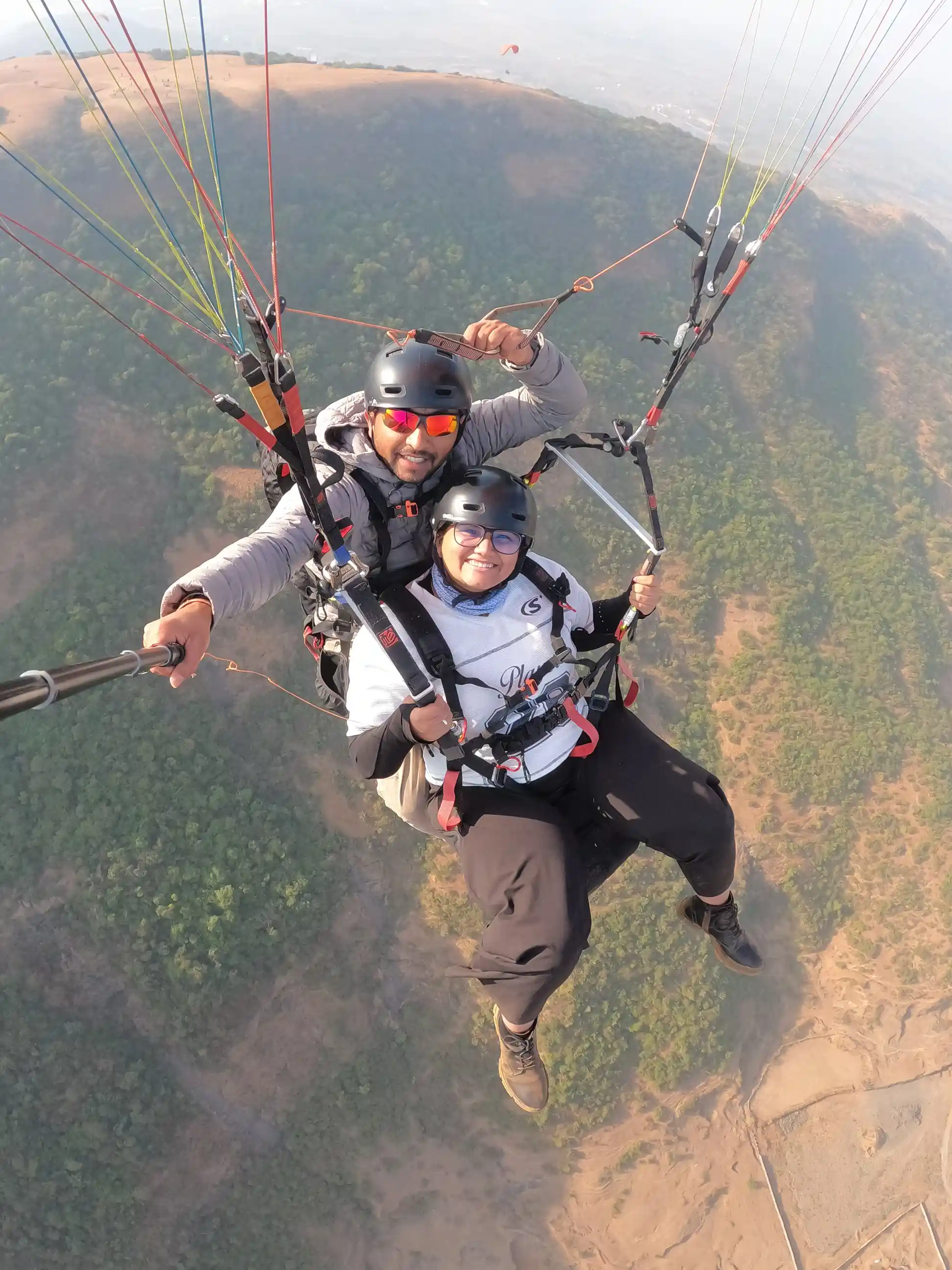 Paragliding in Kamshet over the valley