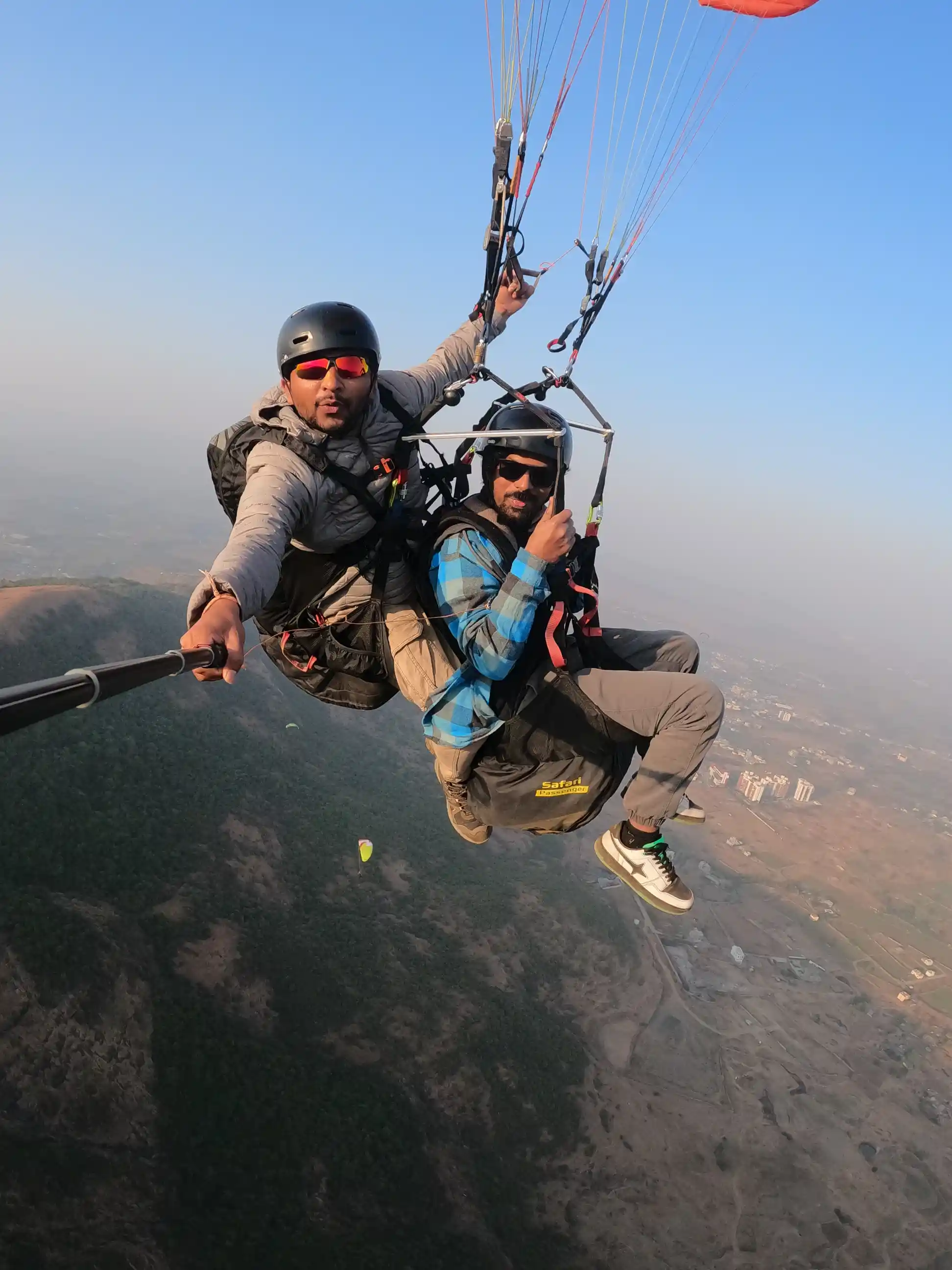 Paragliding in Pune - Aerial view of the Sahyadri ranges